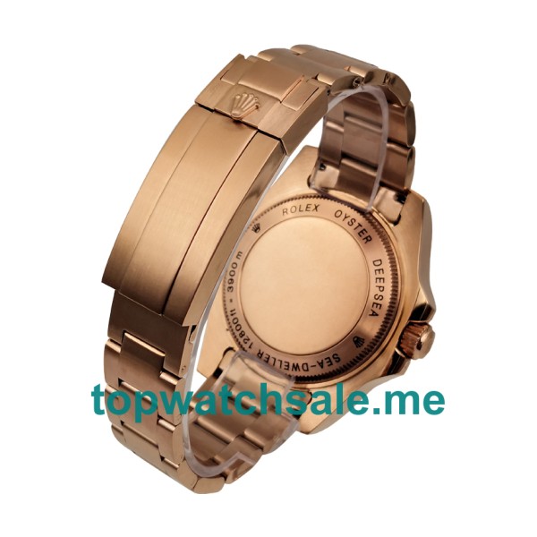 Replica Rolex Sea-Dweller Deepsea 126660 UK - 44MM Rose Gold Male Rolex Sea-Dweller Deepsea Replica Watches - Blingwatches.co.uk