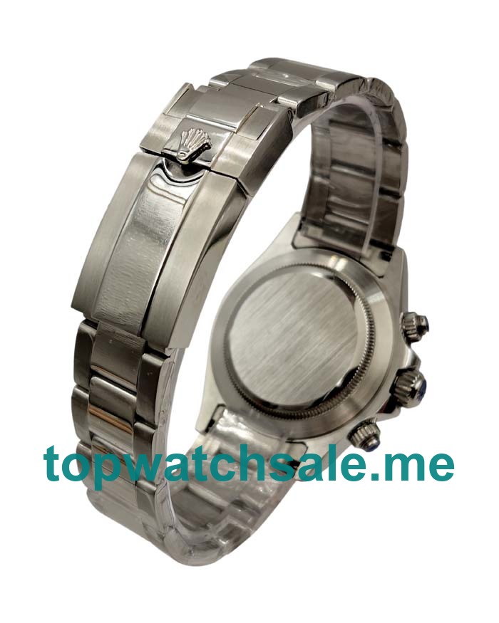 Replica Rolex Daytona 116520 UK - 40MM Steel Male Rolex Daytona Replica Watches - Blingwatches.co.uk