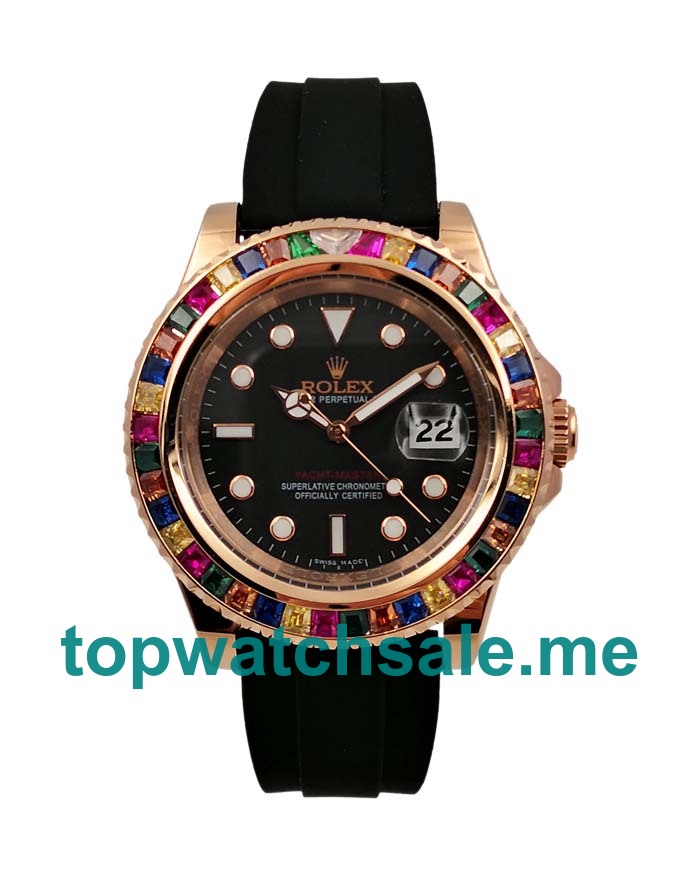 Replica Rolex Yacht-Master 116655 UK - 42MM Rose Gold Male Rolex Yacht-Master Replica Watches - Watchestop.me