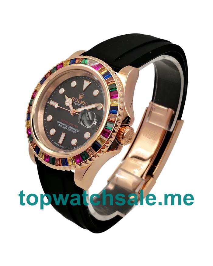 Replica Rolex Yacht-Master 116655 UK - 42MM Rose Gold Male Rolex Yacht-Master Replica Watches - Watchestop.me