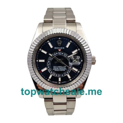 Replica Rolex Sky-Dweller 326934 UK - 42MM Steel Male Rolex Sky-Dweller Replica Watches - Blingwatches.co.uk