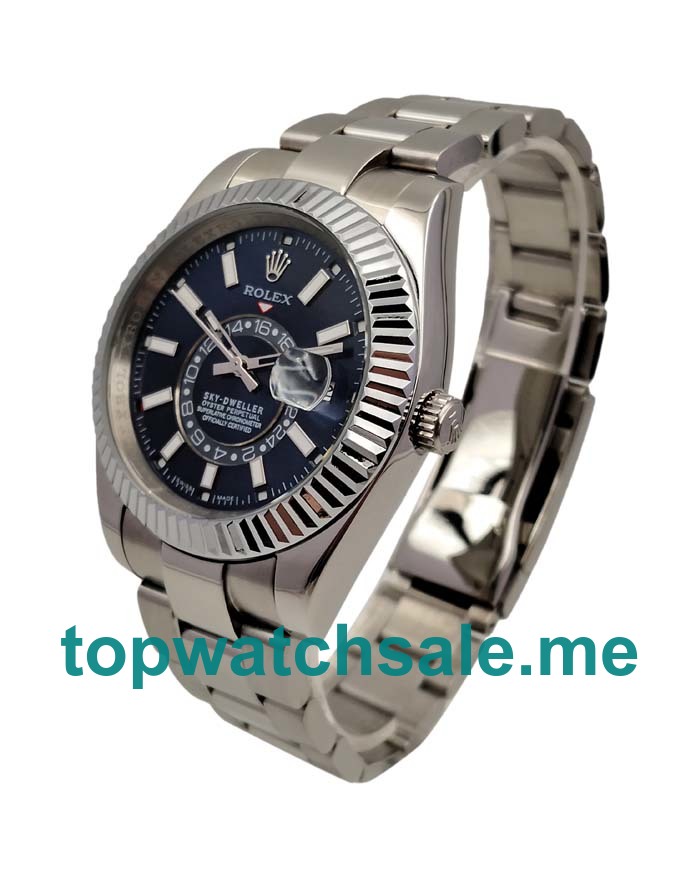 Replica Rolex Sky-Dweller 326934 UK - 42MM Steel Male Rolex Sky-Dweller Replica Watches - Blingwatches.co.uk